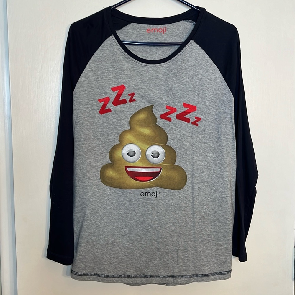 emoji “Poop” Long-sleeved T-Shirt SZ M